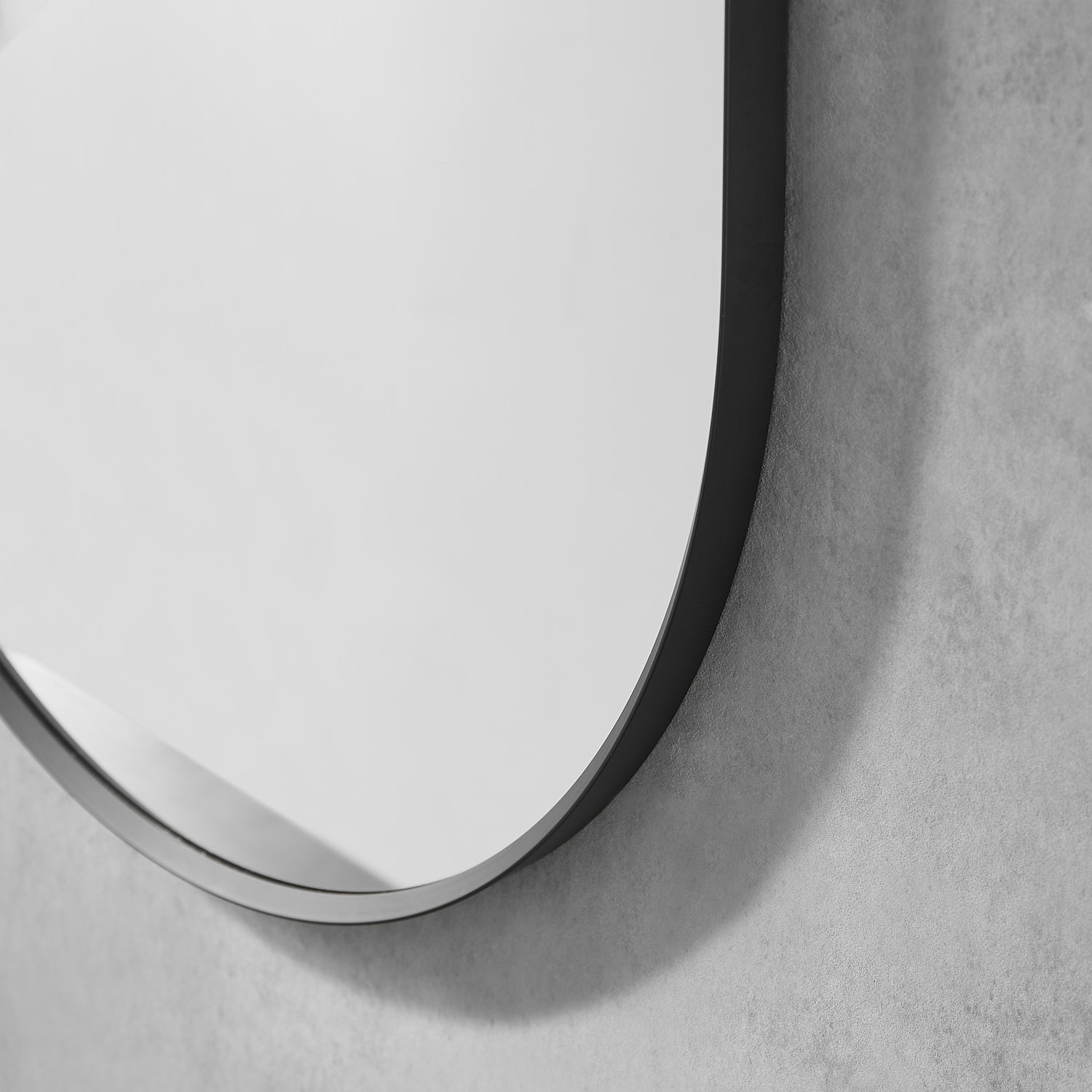 Ispra 36" Oval Bathroom Vanity Aluminum Framed Wall Mirror
