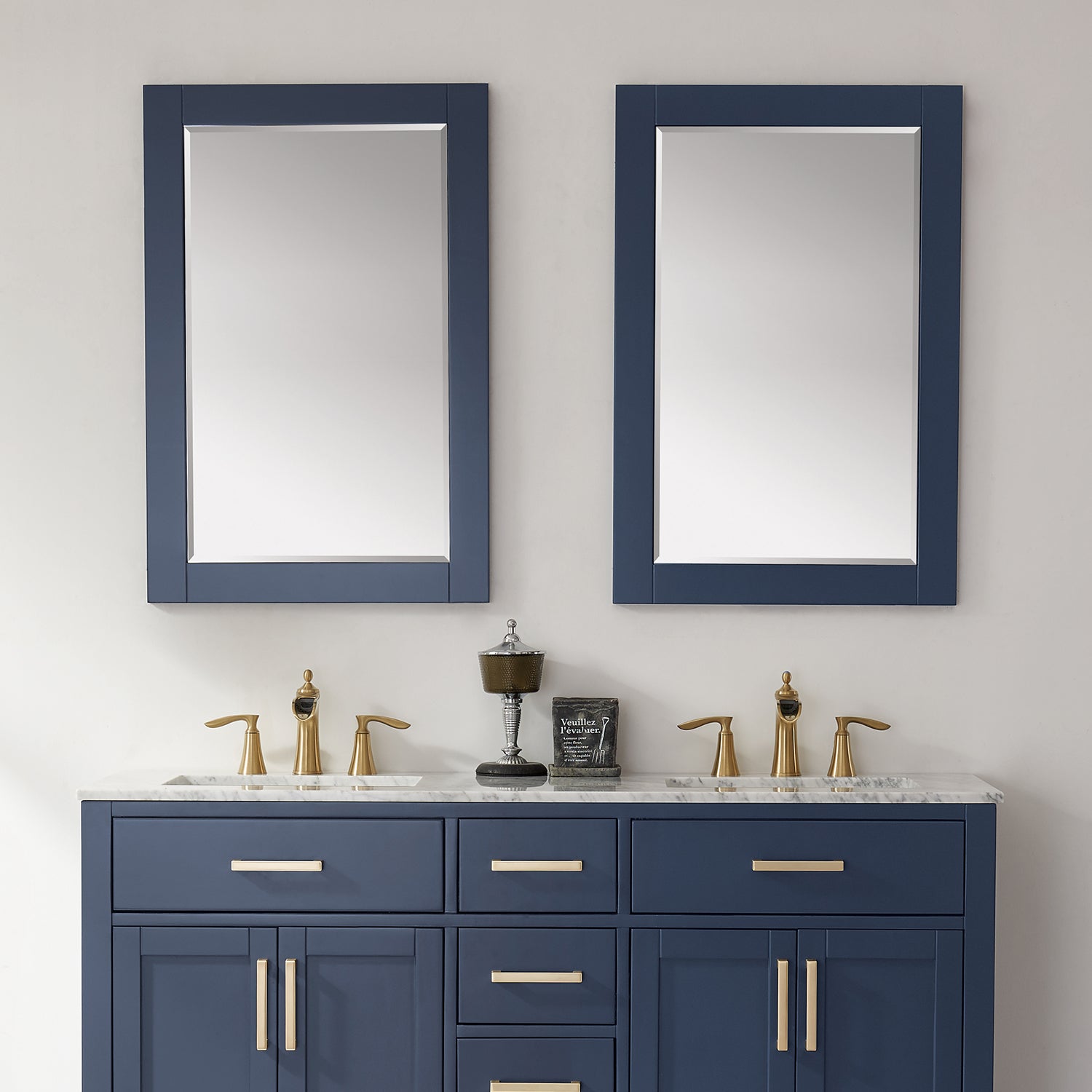 Ivy 24" Rectangular Bathroom Wood Framed Wall Mirror