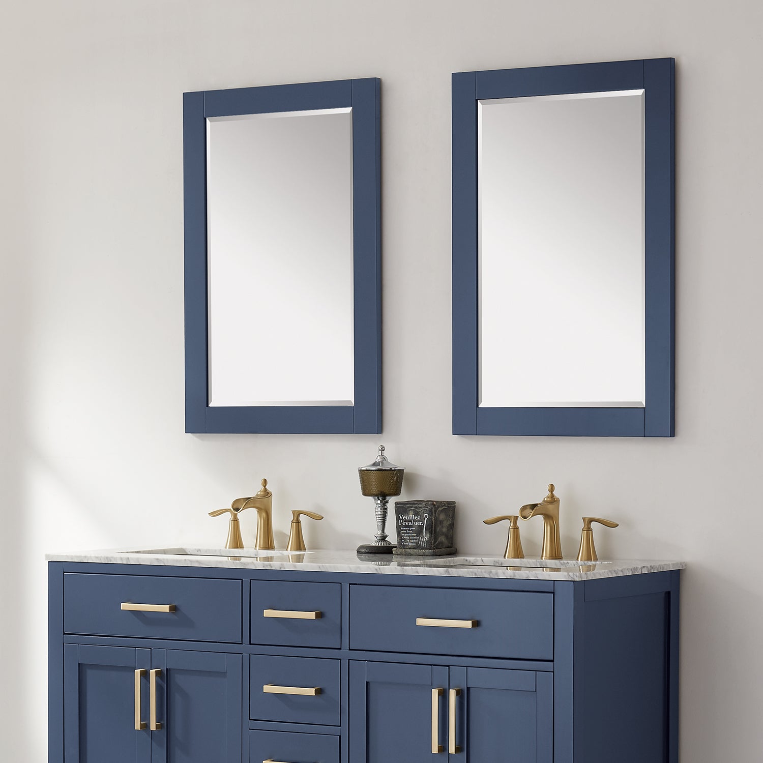 Ivy 24" Rectangular Bathroom Wood Framed Wall Mirror