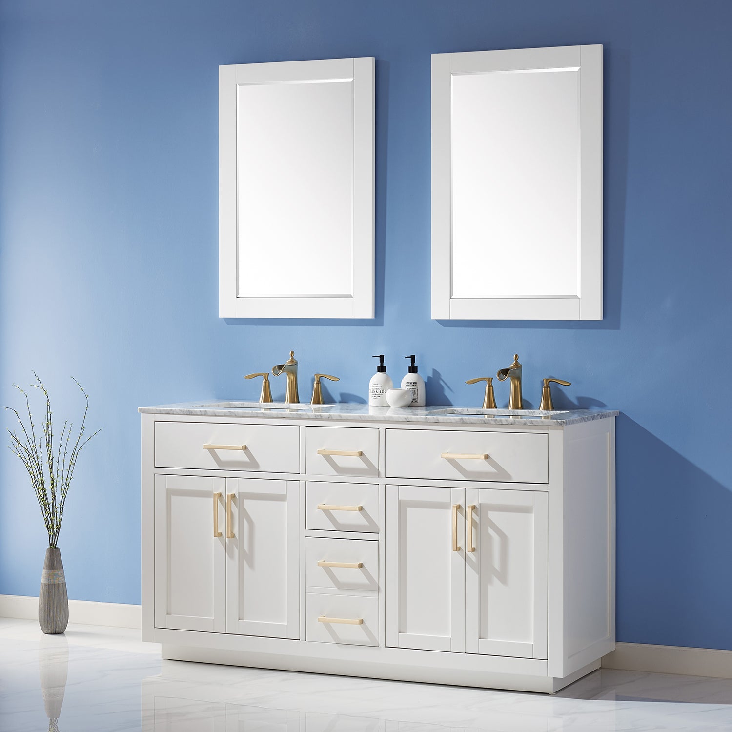 Ivy 24" Rectangular Bathroom Wood Framed Wall Mirror
