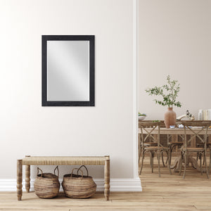 Ivy 28" Rectangular Bathroom Wood Framed Wall Mirror