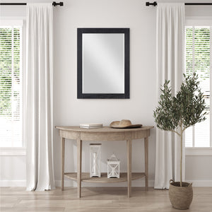 Ivy 28" Rectangular Bathroom Wood Framed Wall Mirror