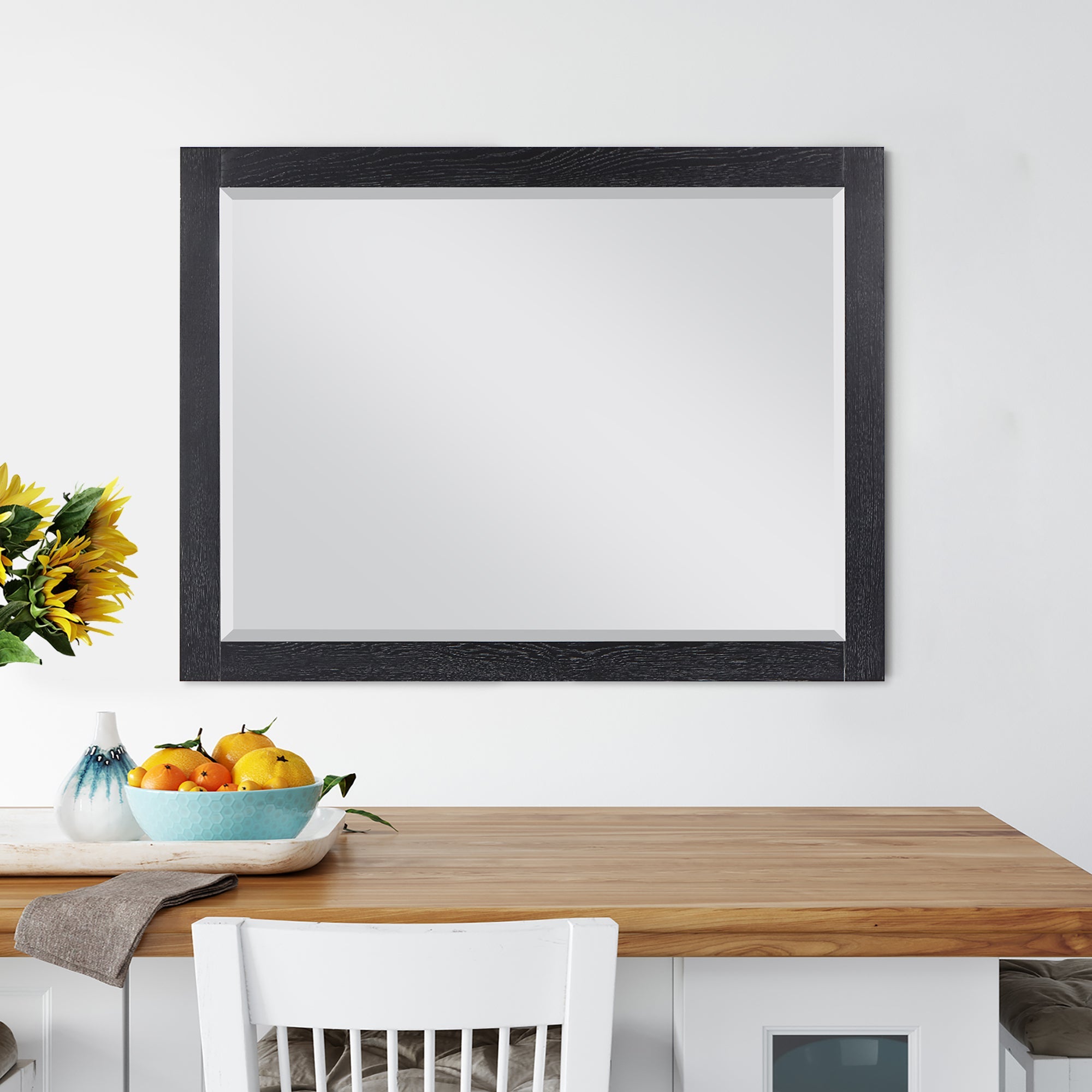 Ivy 48" Rectangular Bathroom Wood Framed Wall Mirror