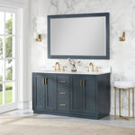 Load image into Gallery viewer, Maribella 58&quot; Rectangular Bathroom Wood Framed Wall Mirror
