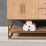 Load image into Gallery viewer, Bianco Double Bathroom Vanity with White Composite Stone Countertop
