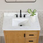 Load image into Gallery viewer, Perla 36&quot; Single Bathroom Vanity with Grain White Composite Stone Countertop
