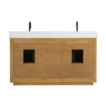 Load image into Gallery viewer, Perla 60&quot; Double Bathroom Vanity with Grain White Composite Stone Countertop
