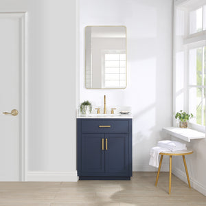 Gavino 30" Single Bathroom Vanity with Composite Stone Countertop