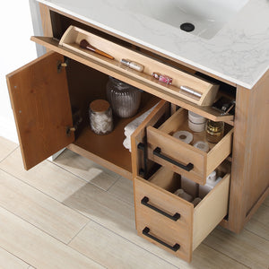 Gavino 36" Single Bathroom Vanity with Composite Stone Countertop