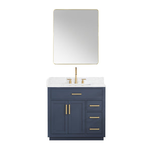 Gavino 36" Single Bathroom Vanity with Composite Stone Countertop