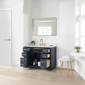 Gavino 48" Single Bathroom Vanity with Composite Stone Countertop