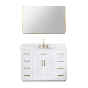 Gavino 48" Single Bathroom Vanity with Composite Stone Countertop