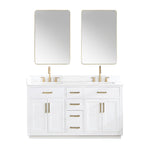 Load image into Gallery viewer, Gavino 60&quot; Double Bathroom Vanity with Composite Stone Countertop
