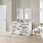 Load image into Gallery viewer, Gavino 60&quot; Double Bathroom Vanity with Composite Stone Countertop
