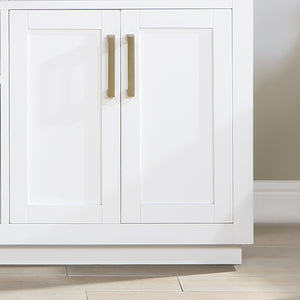 Gavino 60" Double Bathroom Vanity with Composite Stone Countertop