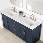 Load image into Gallery viewer, Gavino 72&quot; Double Bathroom Vanity with Composite Stone Countertop
