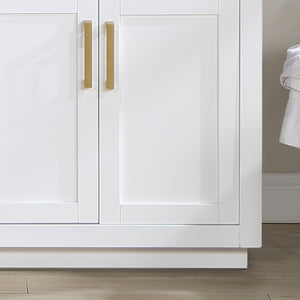 Gavino 72" Double Bathroom Vanity with Composite Stone Countertop
