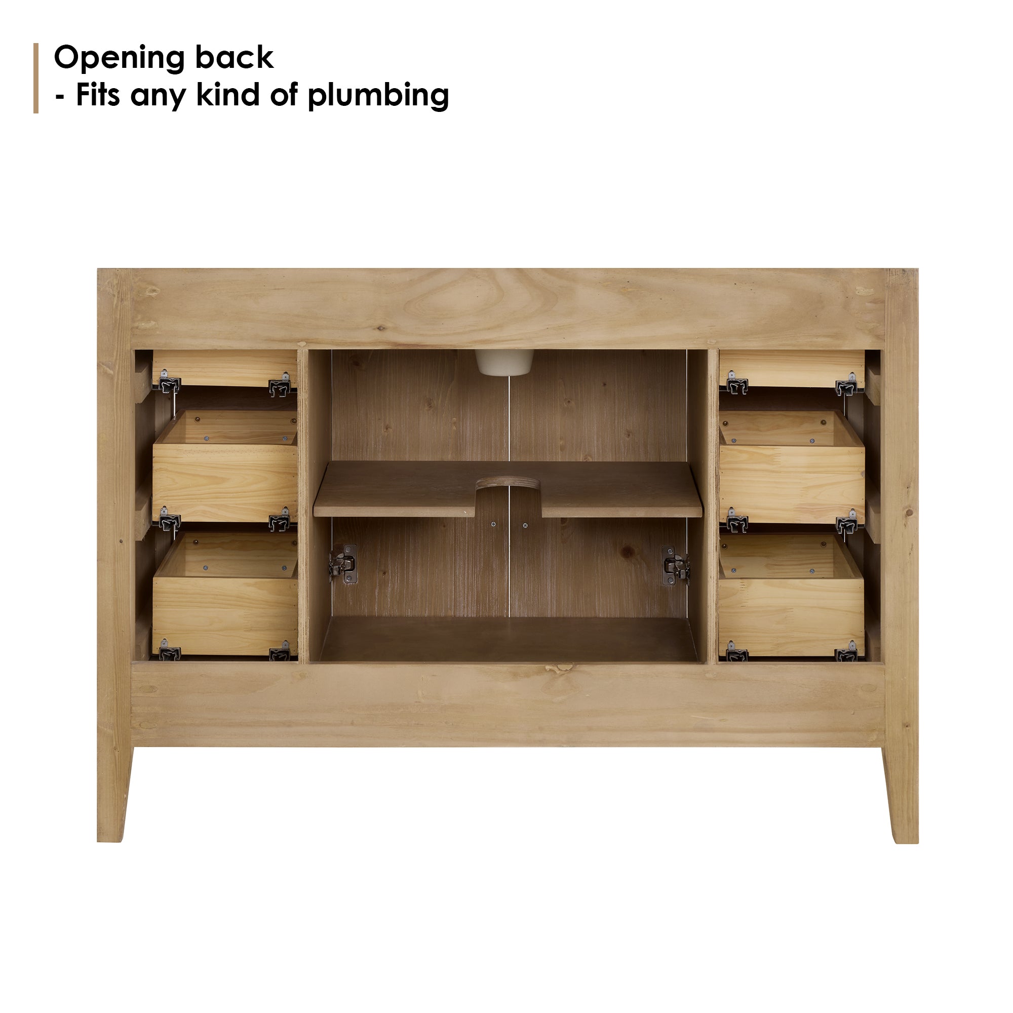 Laurel Bathroom Cabinet Vanity Base without Top and Sink, no Mirror