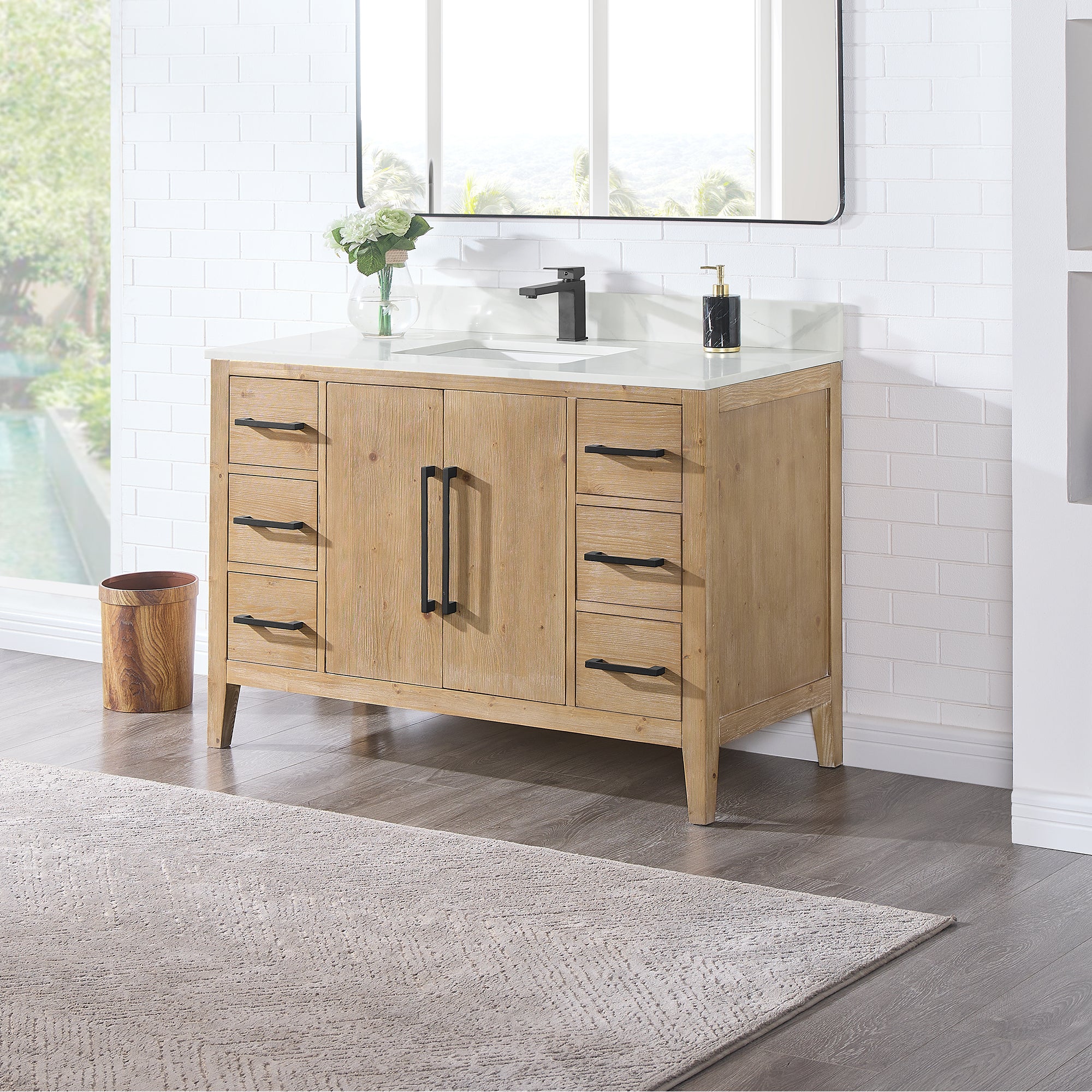 Laurel Bathroom Cabinet Vanity Base without Top and Sink, no Mirror