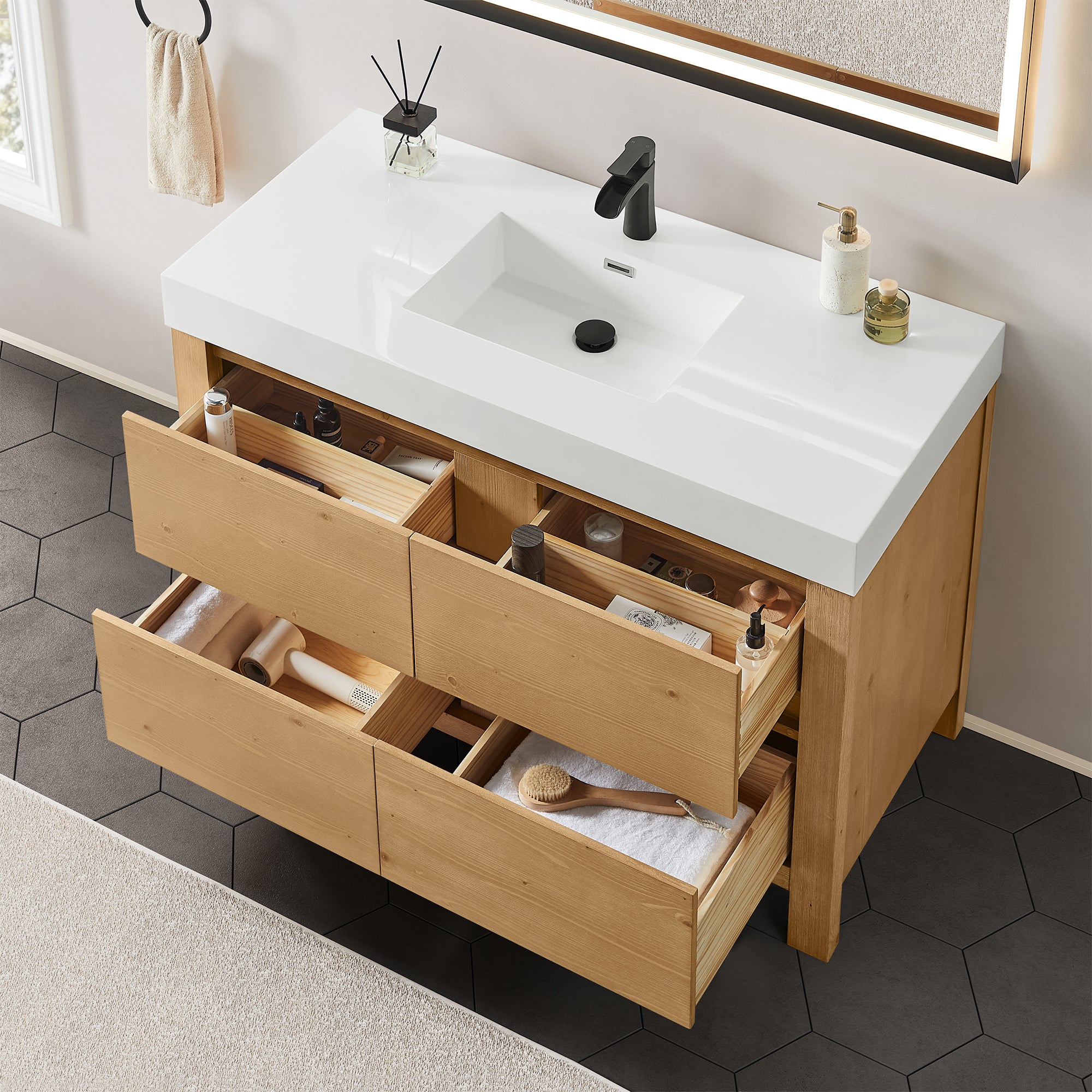 Vanity With Riser Cascadia 36
