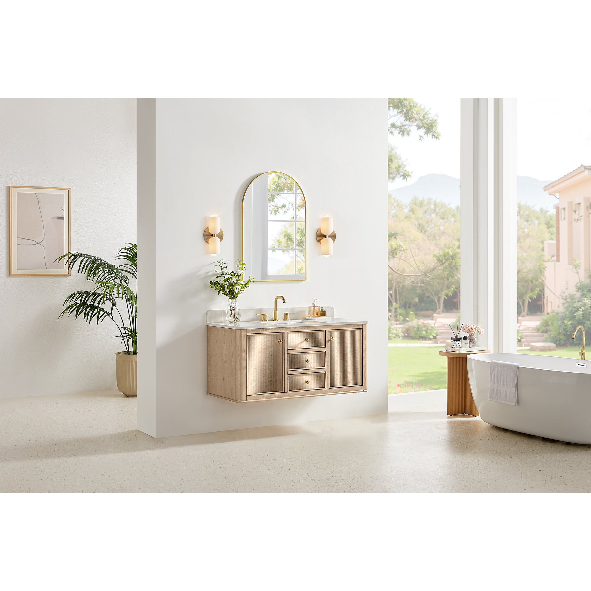 Blaise 48"/54"/60"/72" single/double vanity with top