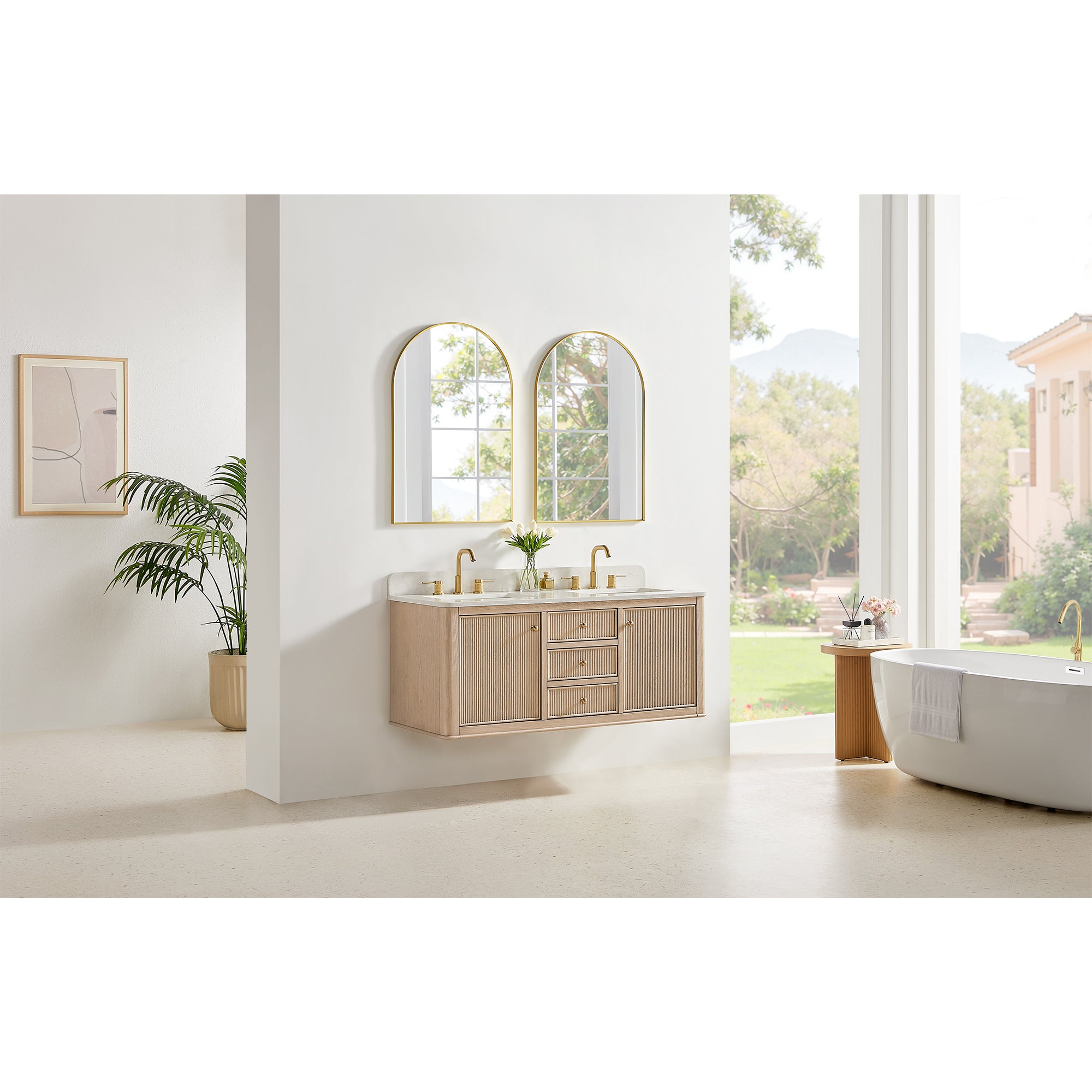 Blaise 48"/54"/60"/72" single/double vanity with top