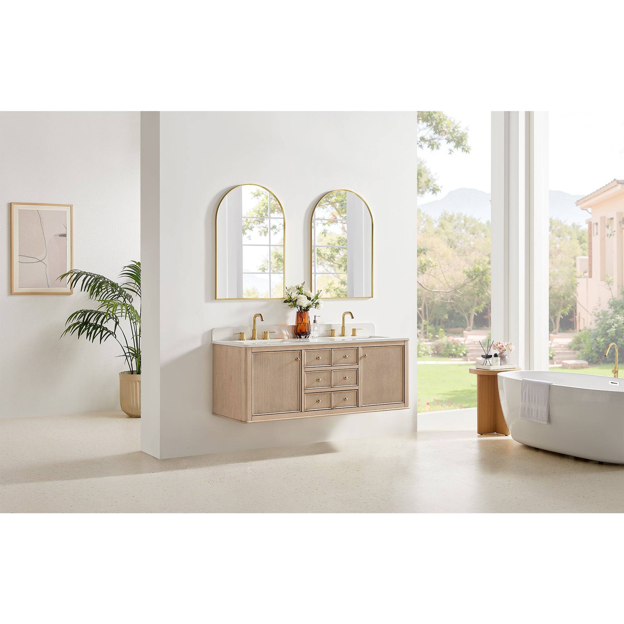 Blaise 48"/54"/60"/72" single/double vanity with top
