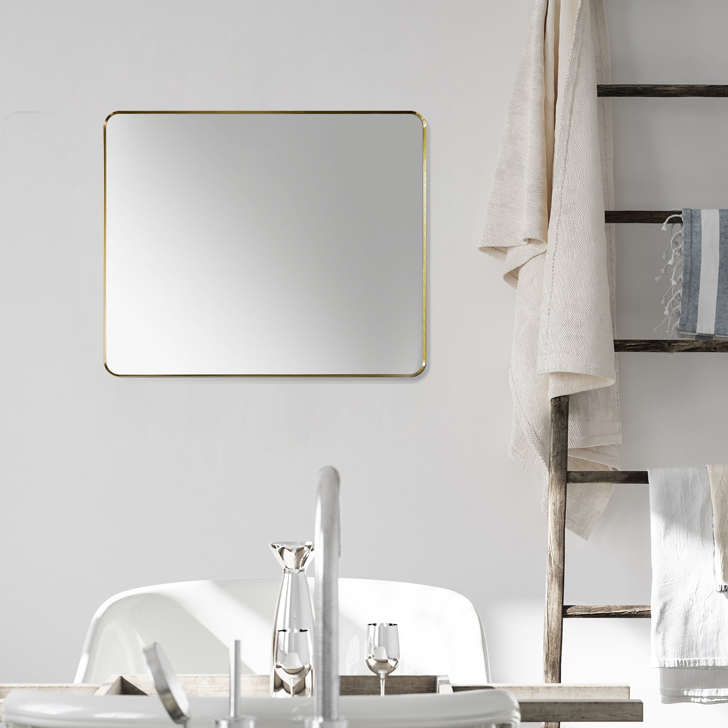 Nettuno 36" Rectangle Bathroom/Vanity Framed Wall Mirror