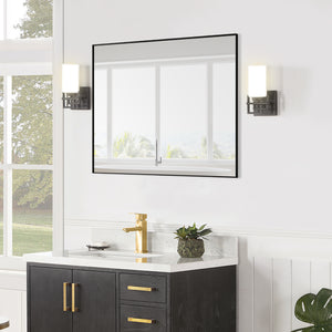 Sassi 36" Rectangle Bathroom/Vanity Aluminum Framed Wall Mirror