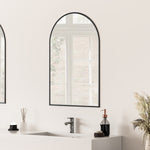 Load image into Gallery viewer, Benoni 24&quot; Classic Domed Bathroom/Vanity Aluminum Framed Wall Mirror
