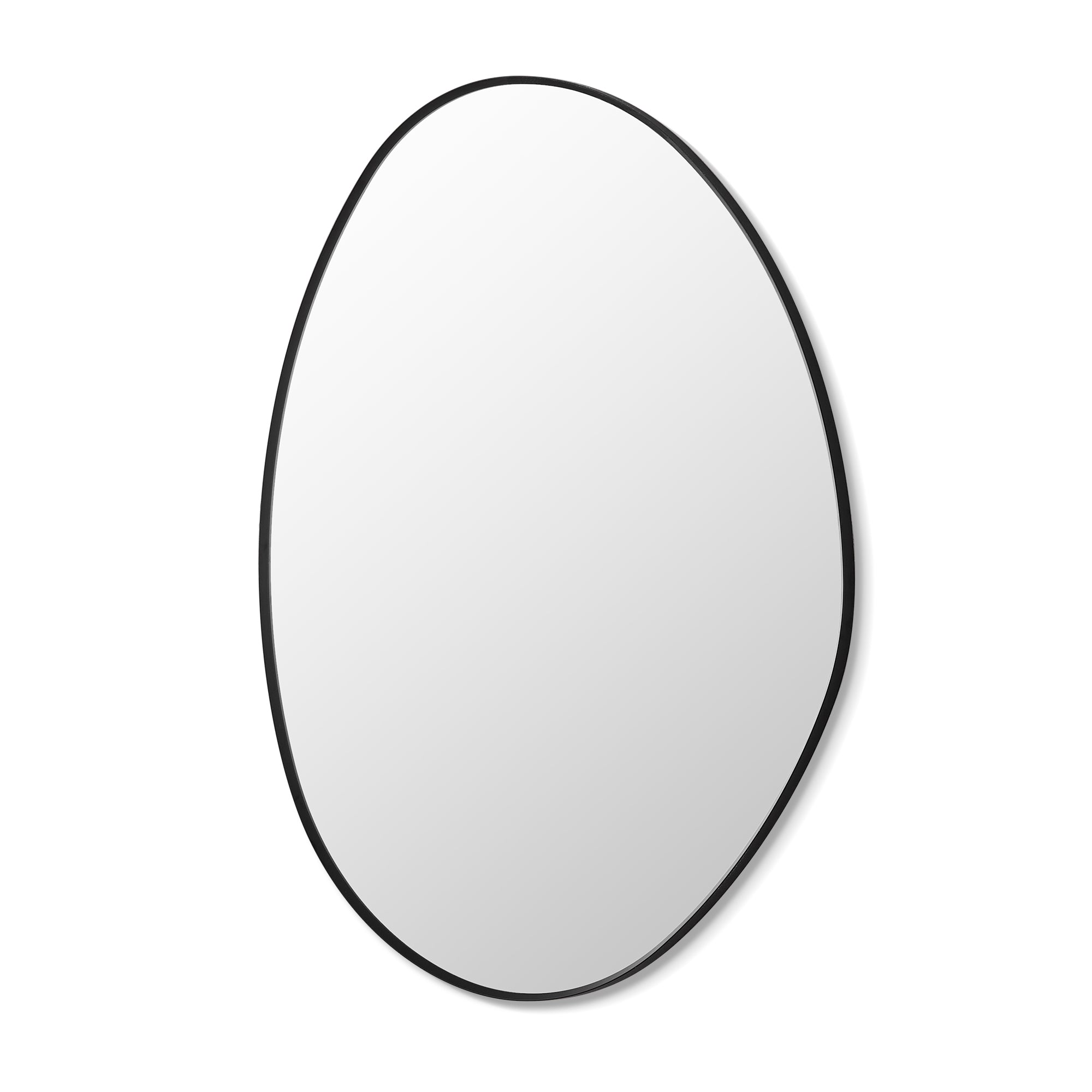 Aura 28"x36" Irregular Aluminum Framed in Modern Bathroom?Wall Mirror