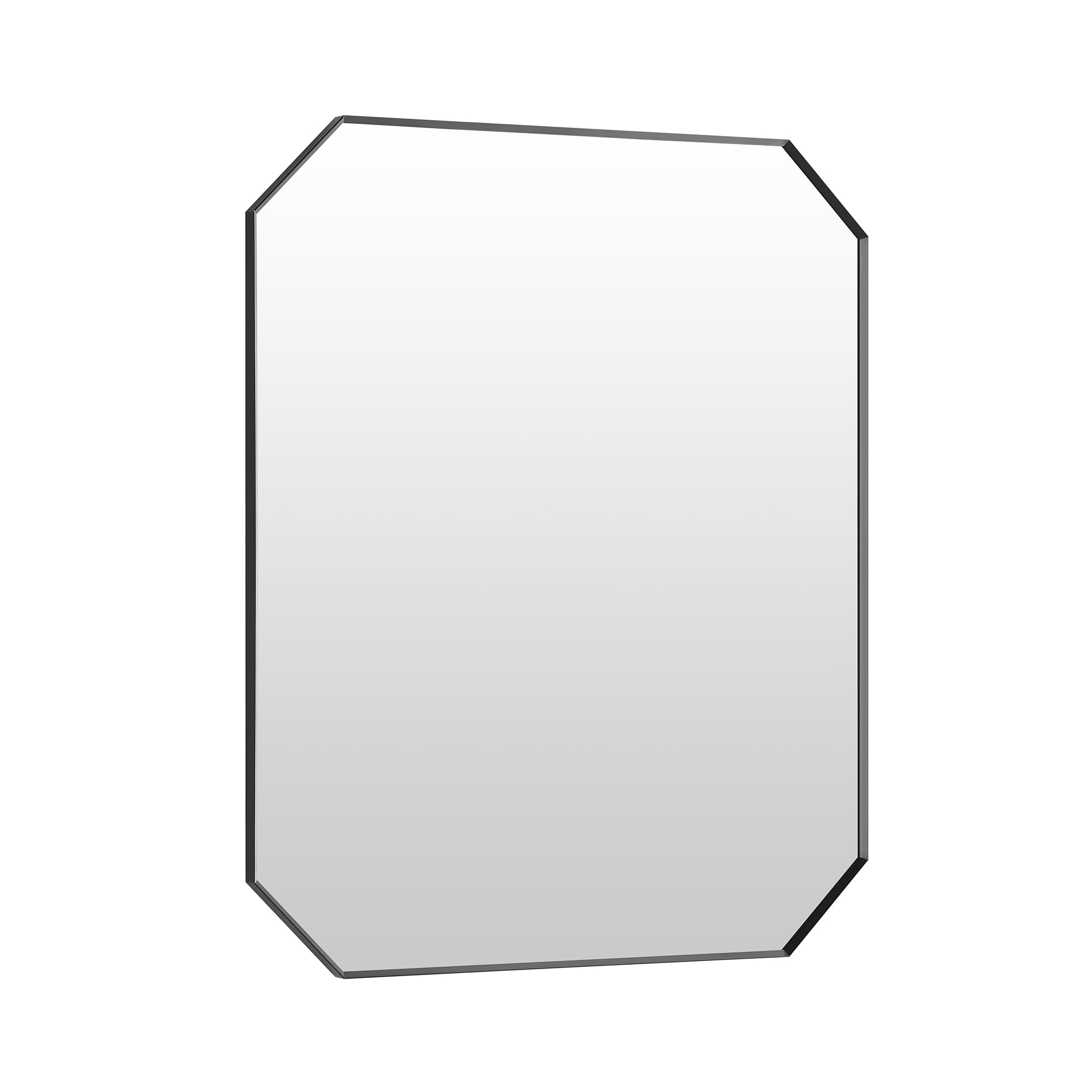 Allure Octagon Aluminum Framed in Modern Bathroom?Wall Mirror