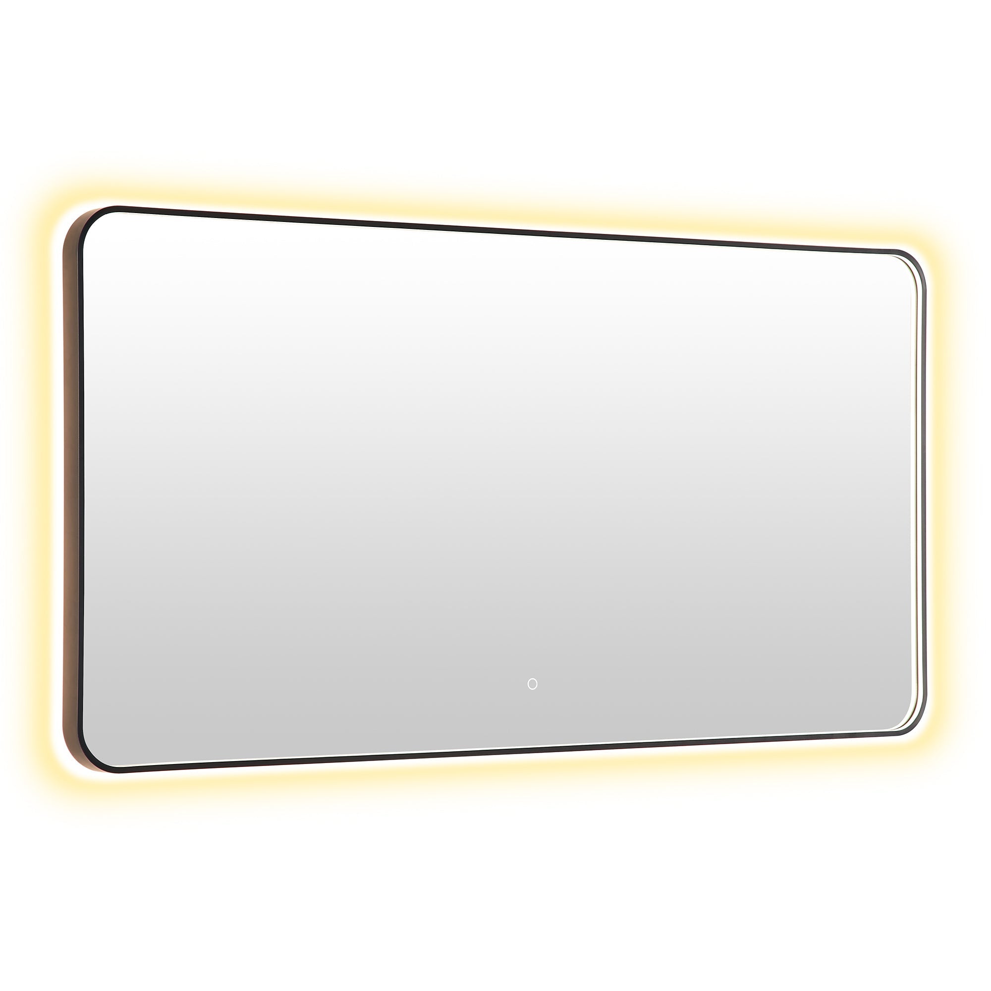 Dazzle Rectangular Anti-Fog Dimmable Modern Bathroom/Vanity LED Lighted Wall Mirror in Aluminum Framed