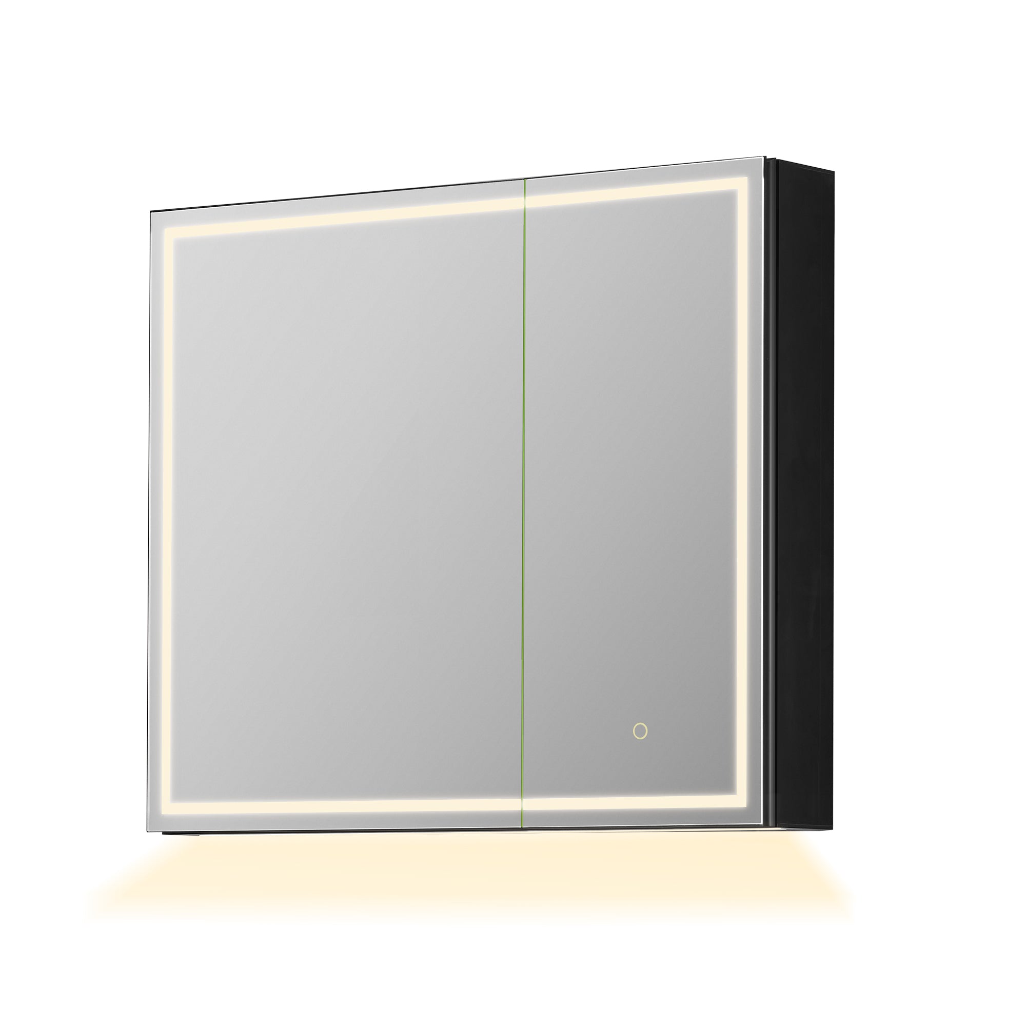 Hesili Rectangular Frameless Surface-Mount LED Lighted Bathroom Mirror Medicine Cabinet