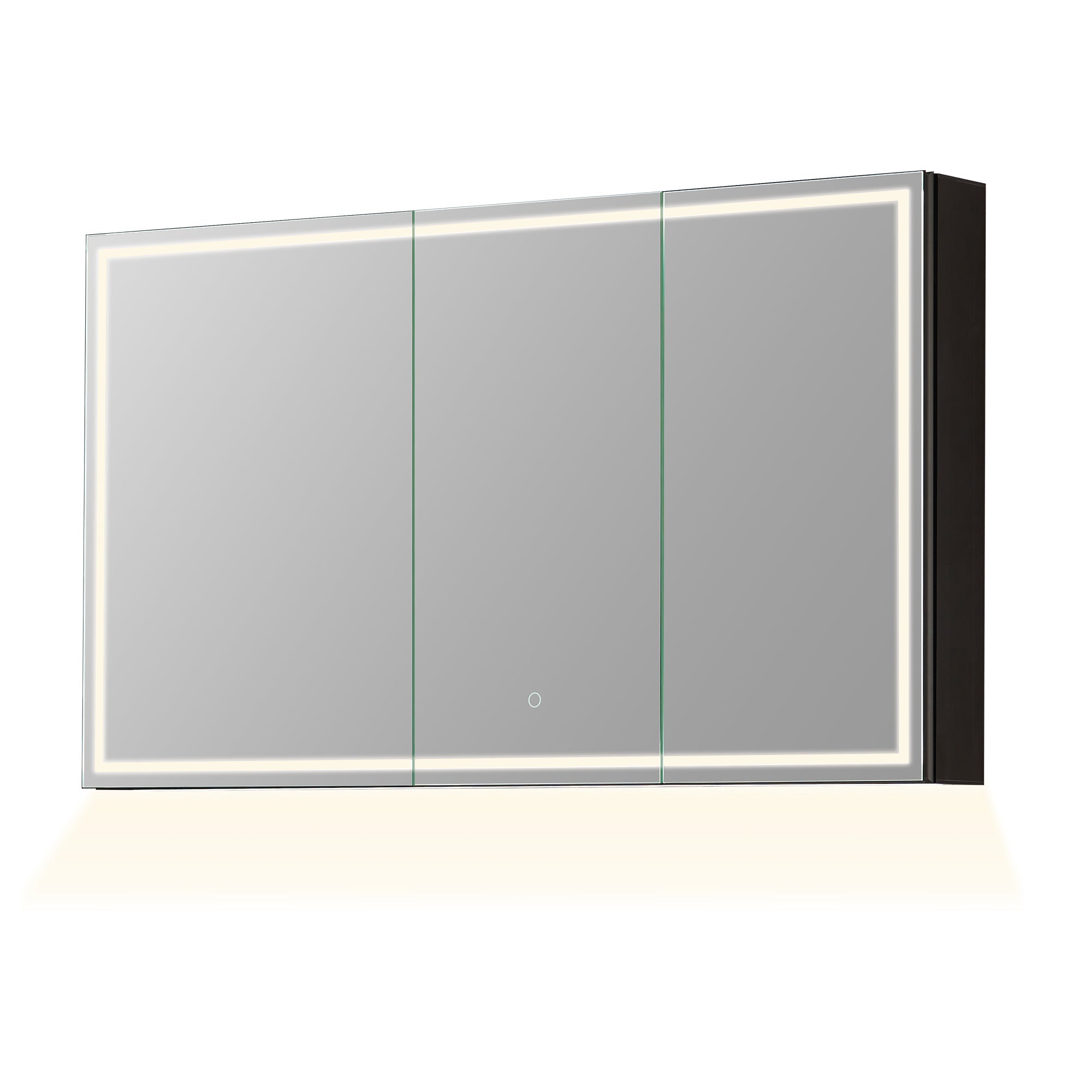 Hesili Rectangular Frameless Surface-Mount LED Lighted Bathroom Mirror Medicine Cabinet