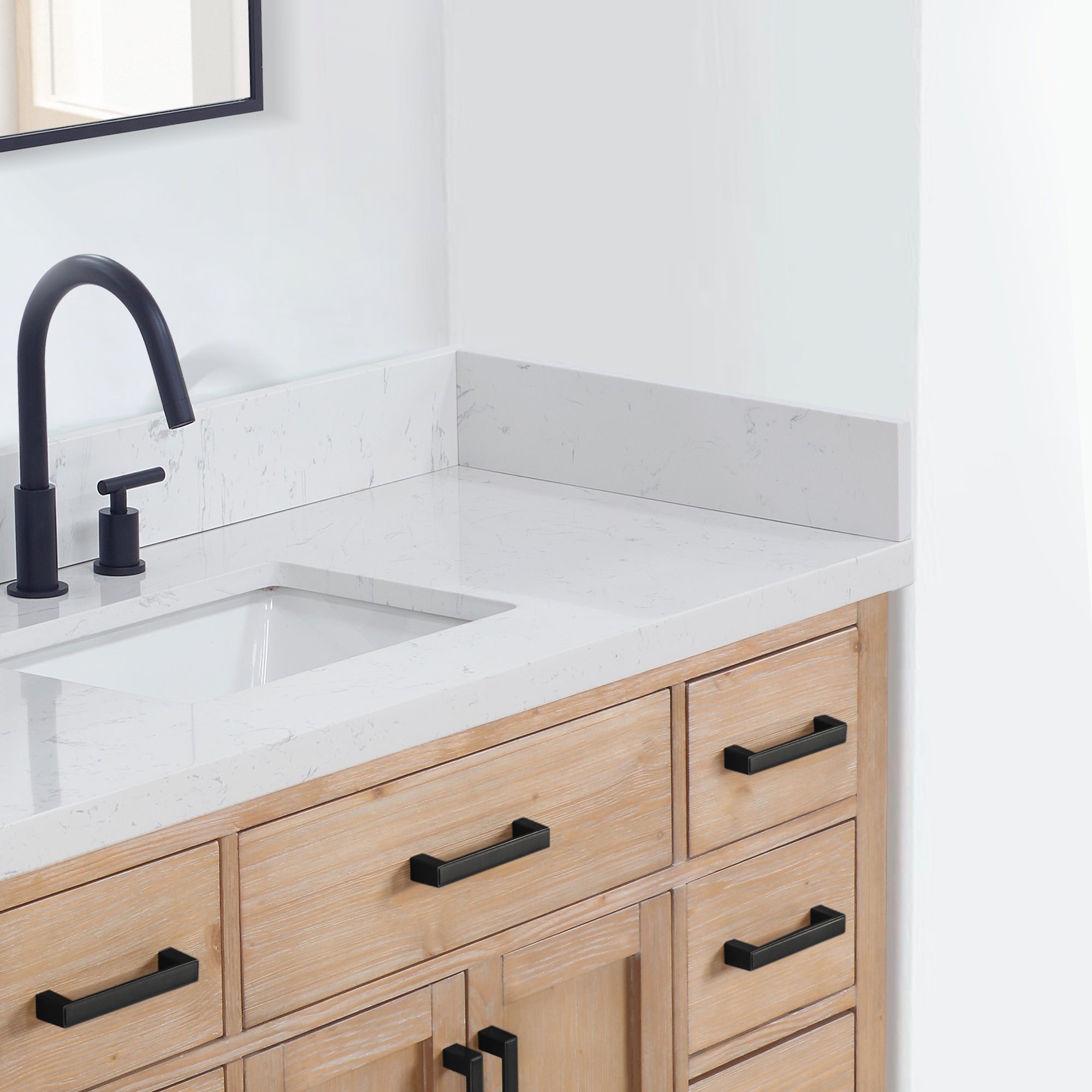 Altair 21 in.W Engineered Stone Vanity Sidesplash