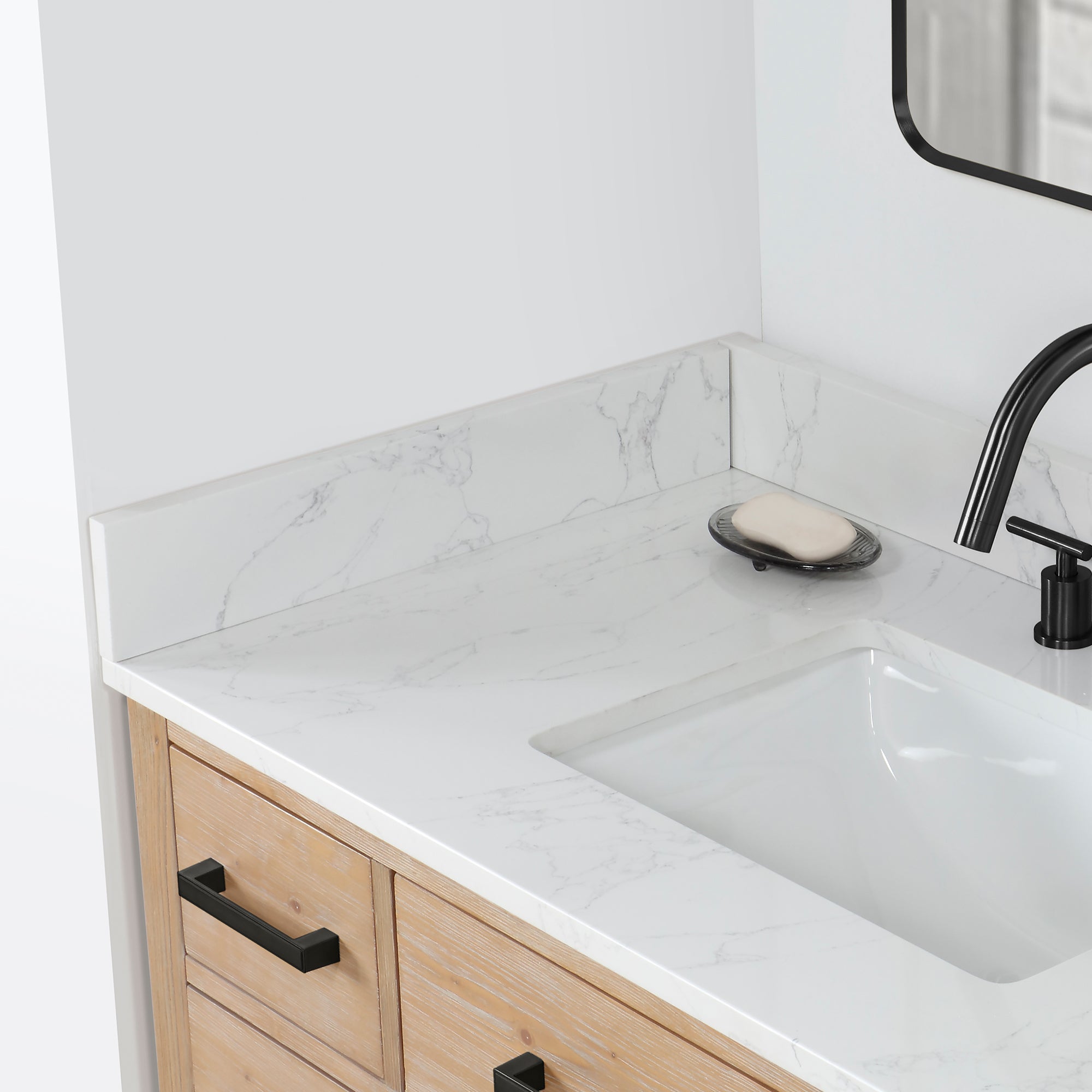 Altair 21 in.W Engineered Stone Vanity Sidesplash