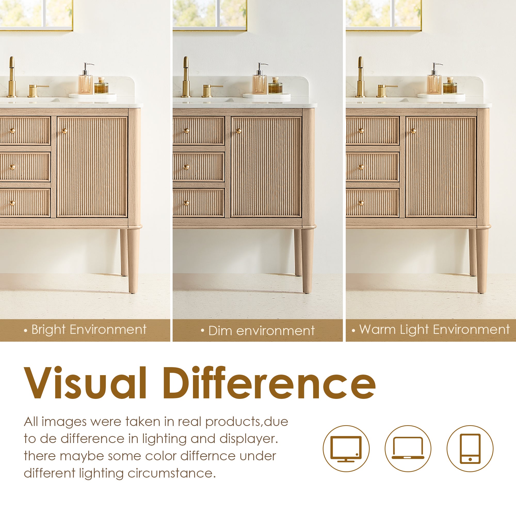 Blaise 48"/54"/60"/72" single/double vanity with top