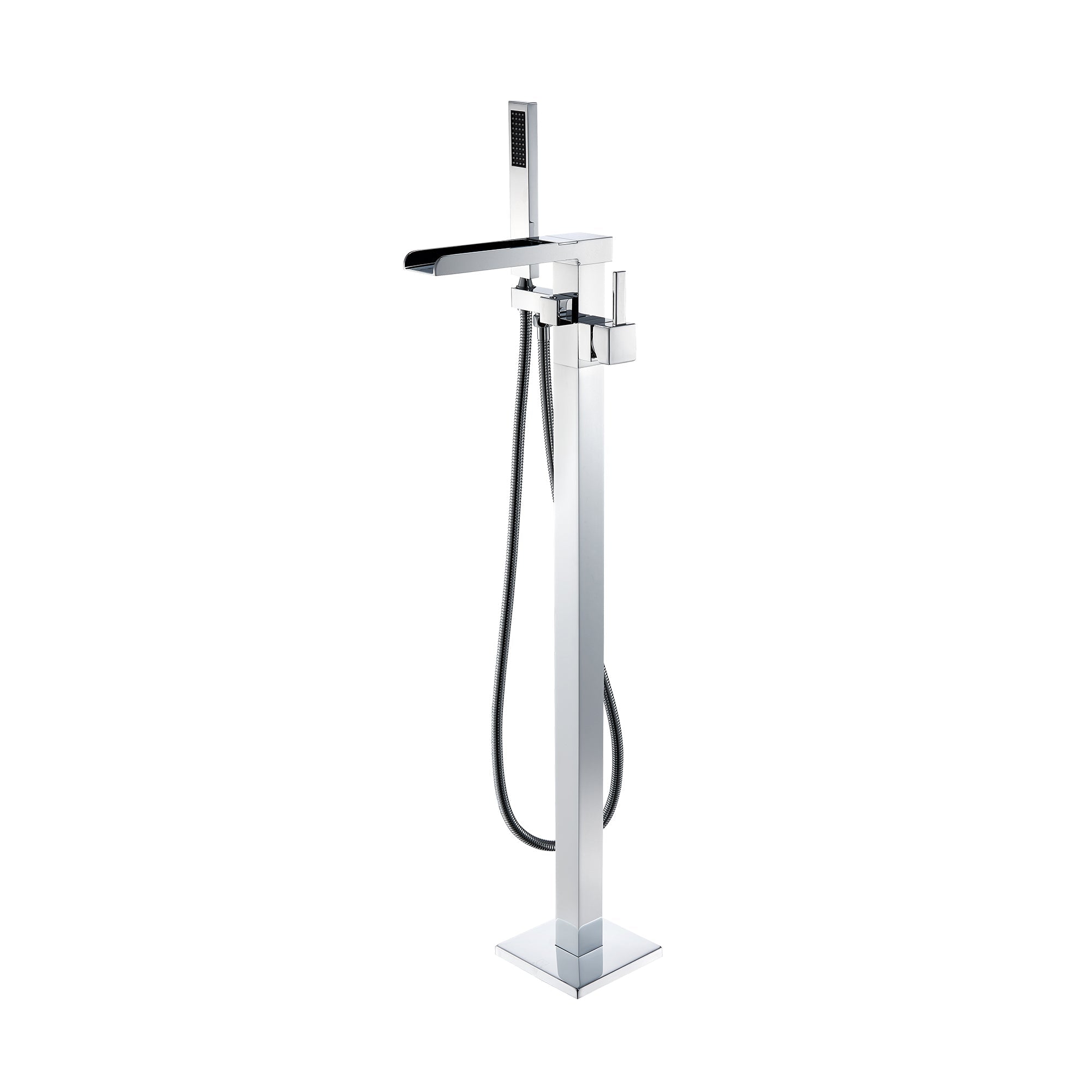 Camino Single Lever Handle Freestanding Floor Mounted Tub Filler with Handshower