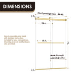 Load image into Gallery viewer, Marcelo 48&quot; W x 76&quot; H By Pass Frameless Shower Door with Clear Glass
