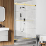 Load image into Gallery viewer, Marcelo 48&quot; W x 76&quot; H By Pass Frameless Shower Door with Clear Glass
