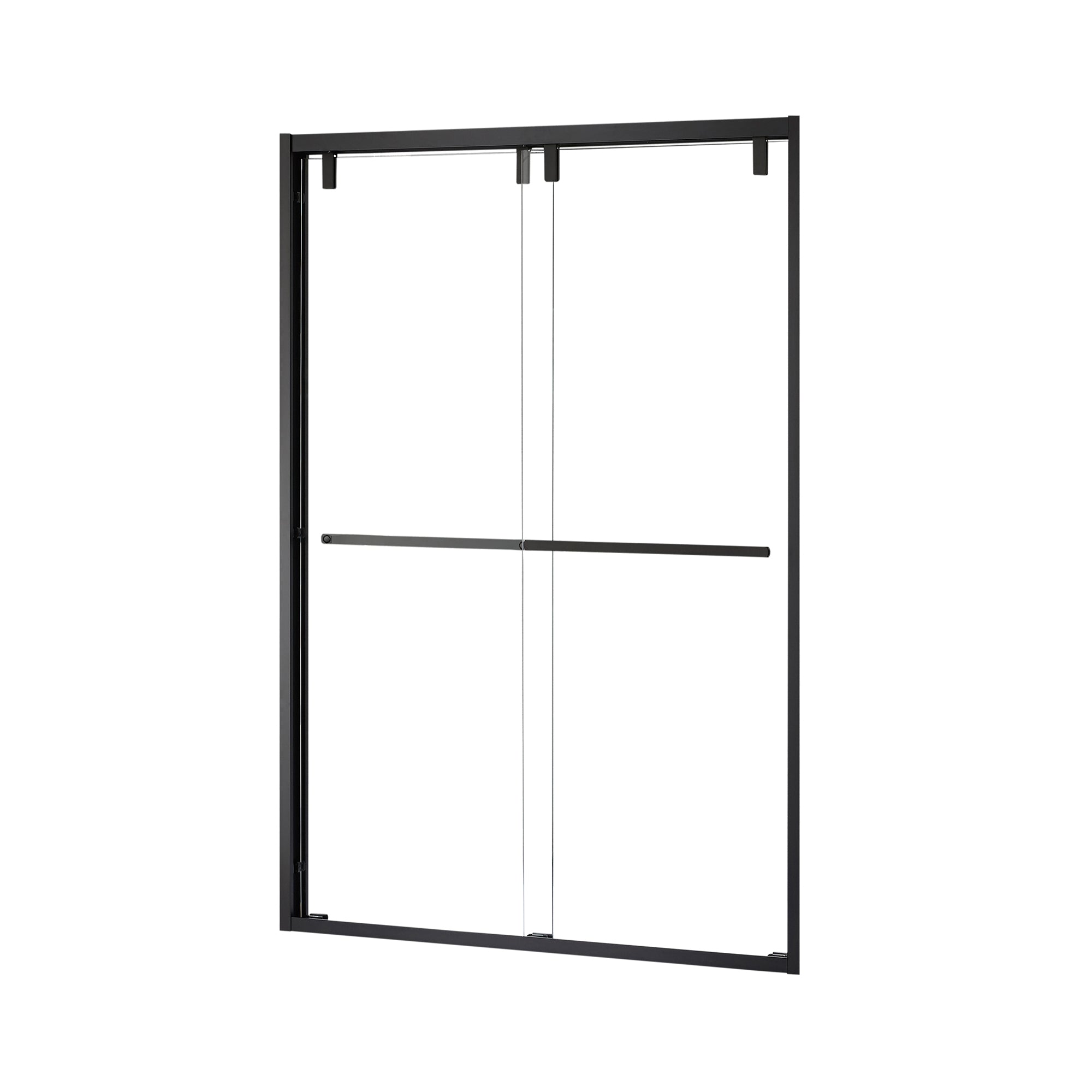 Caspar 52" W x 76" H By Pass Semi Frameless Shower Door with Clear Glass