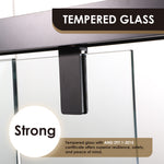 Load image into Gallery viewer, Caspar 60&quot; W x 76&quot; H By Pass Semi Frameless Shower Door with Clear Glass
