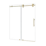 Load image into Gallery viewer, Lazaro 60&quot; W x 78&quot; H Single Sliding Frameless Shower Door with Clear Glass
