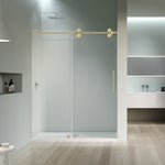 Load image into Gallery viewer, Lazaro 60&quot; W x 78&quot; H Single Sliding Frameless Shower Door with Clear Glass
