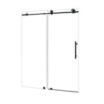 Load image into Gallery viewer, Gareth 60&quot; W x 78&quot; H Single Sliding Frameless Shower Door with Clear Glass
