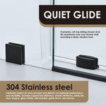 Load image into Gallery viewer, Gareth 60&quot; W x 78&quot; H Single Sliding Frameless Shower Door with Clear Glass
