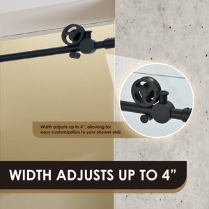 Gareth 60" W x 78" H Single Sliding Frameless Shower Door with Clear Glass