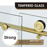 Load image into Gallery viewer, Lazaro 60&quot; W x 58&quot; H Single Sliding Frameless Tub Door with Clear Glass
