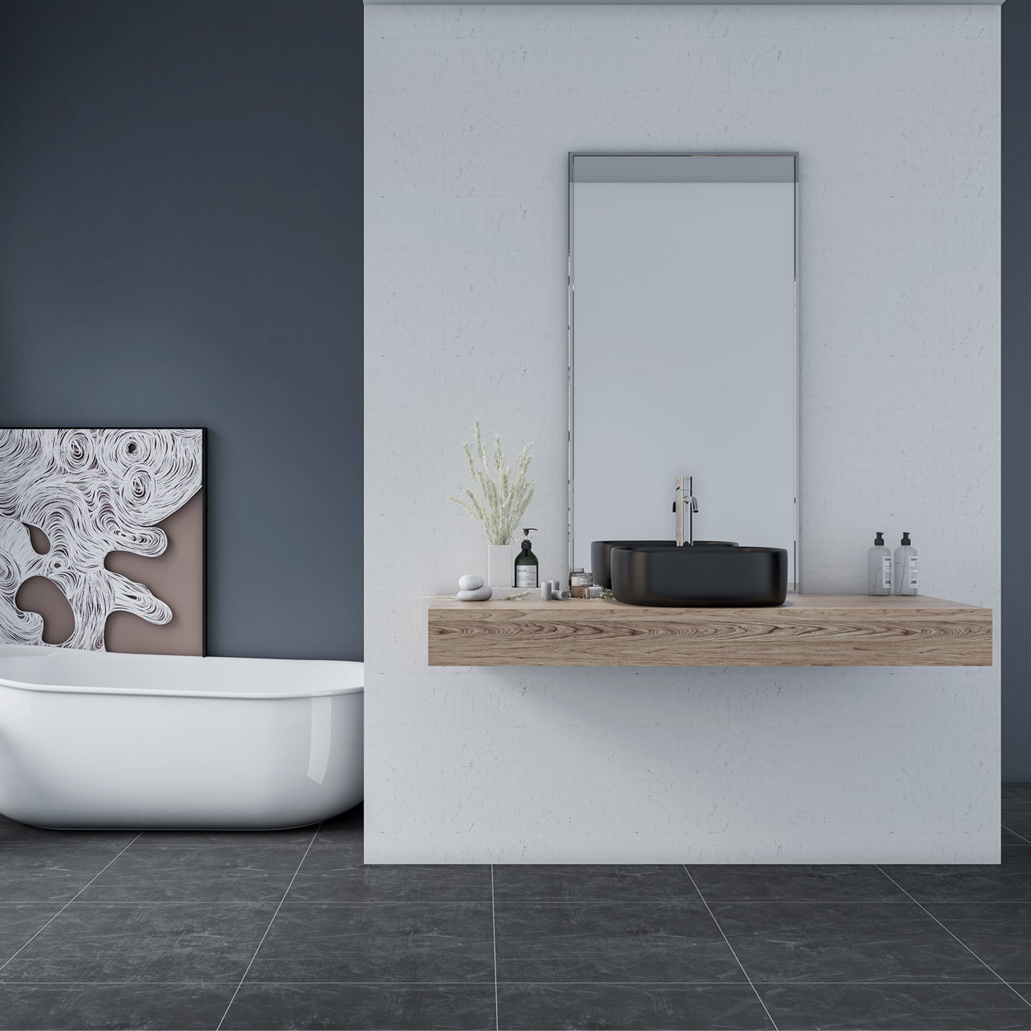 Zion 16" Square Ceramic Bathroom Vanity Sink